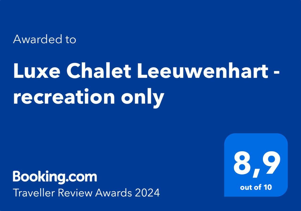 Luxe Chalet Leeuwenhart - Recreation Only Hoenderloo Eksteriør billede